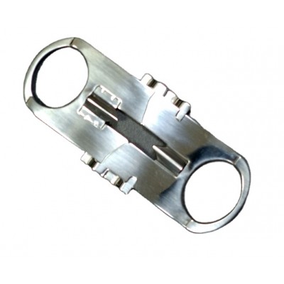 2020 new custom logo salad hole stainless steel v cigar cutter