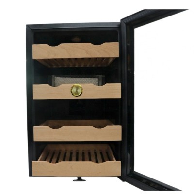 Custom Logo Stainless Steel Temperature Controlled Electrical Cigar Humidor