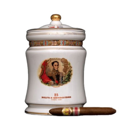 Bolivar Distinguidos Jr.China ER Modern Humidor Airtight Cigar Jar Container