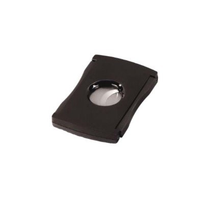 OEM Logo Square Double Guillotine Travel Stainless Steel Cigar Cutter