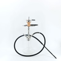 Hot Sale Germany Fluorescence Glass Vade Hookah Wholesale Stainless Steel Hookah Shisha