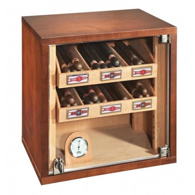 Customized Size Lacquer Brown Humidified Wood Cigar Humidors