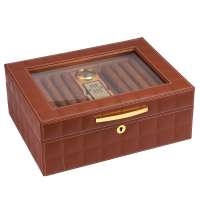 GENESIS Luxury Wooden Mahogany Humidor Gift Packaging Storage Cigar Box